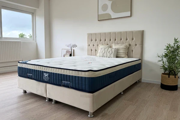 Lit coffre HUGO Beige
