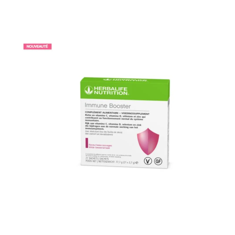 Immune Booster Herbalife Baies Sauvages en boîte de 21 sachets individuels