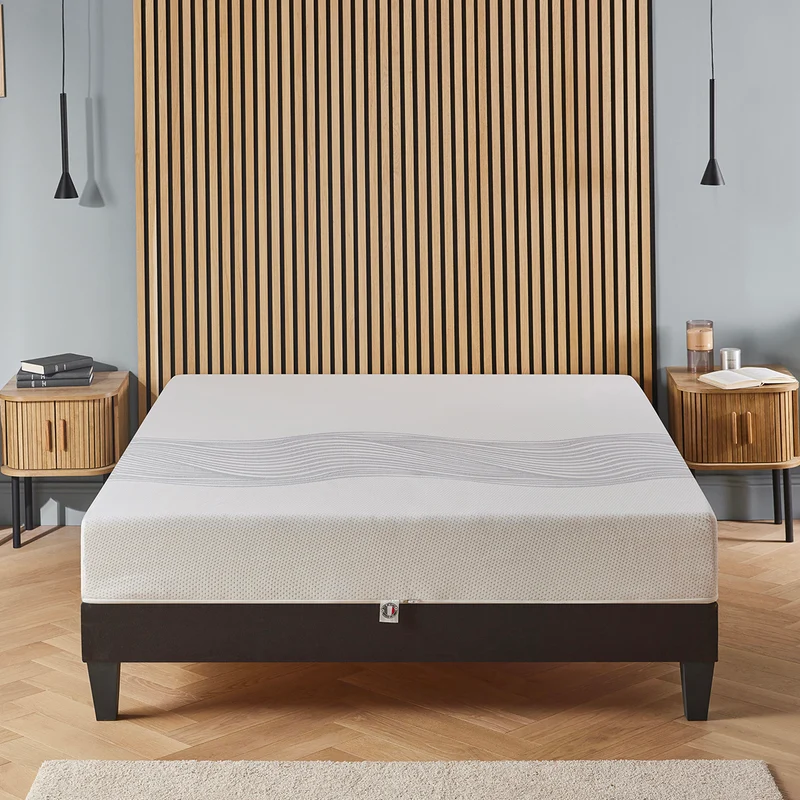 Matelas Sensitive - Mémoire de forme - Soutien ferme - Fabriqué en France - 21 cm d'épaisseur