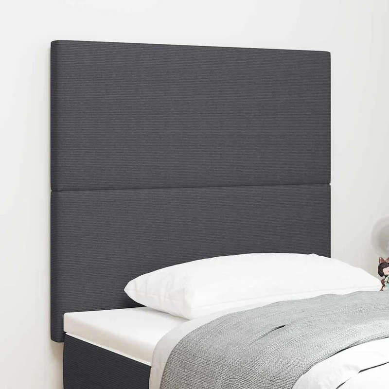 vidaXL Hoofdbord Lichtgrijs 80 cm Corduroy stof