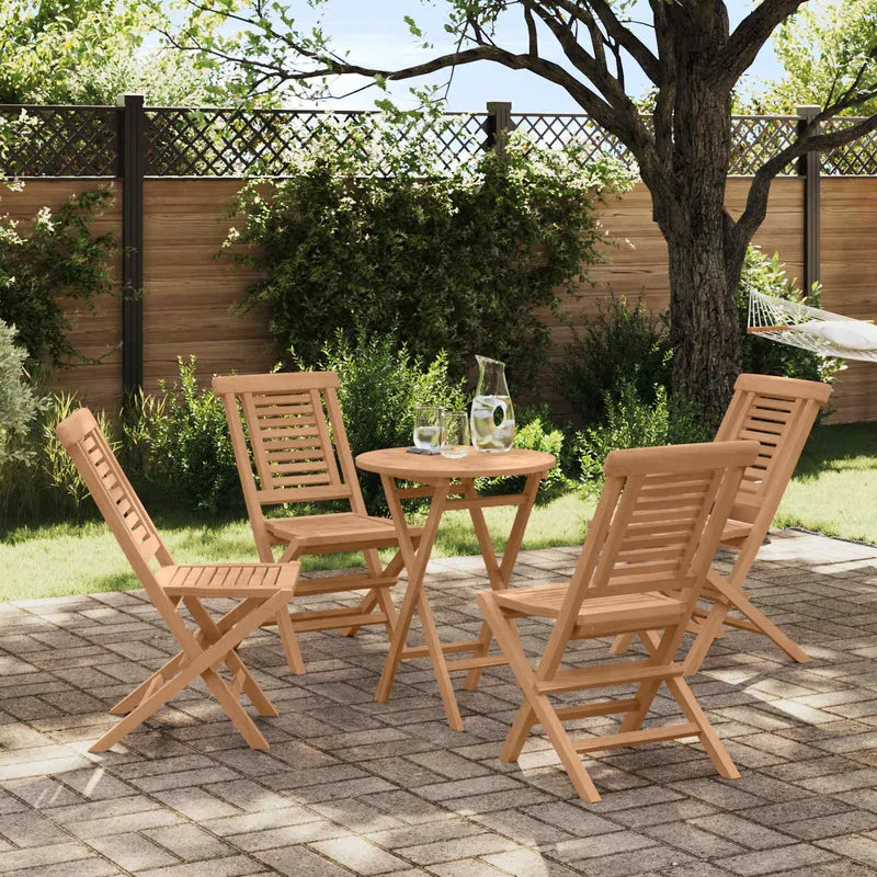 vidaXL Tuinset 3 st Bruin Massief Teakhout