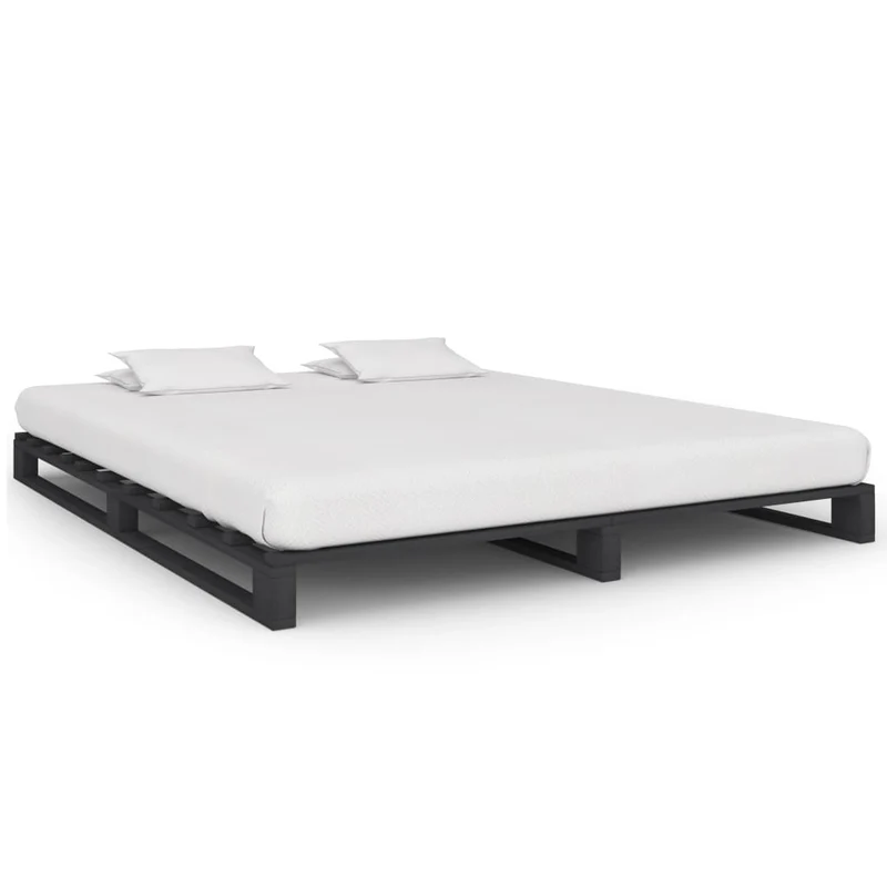 vidaXL Bedframe pallet massief grenenhout 90x200 cm