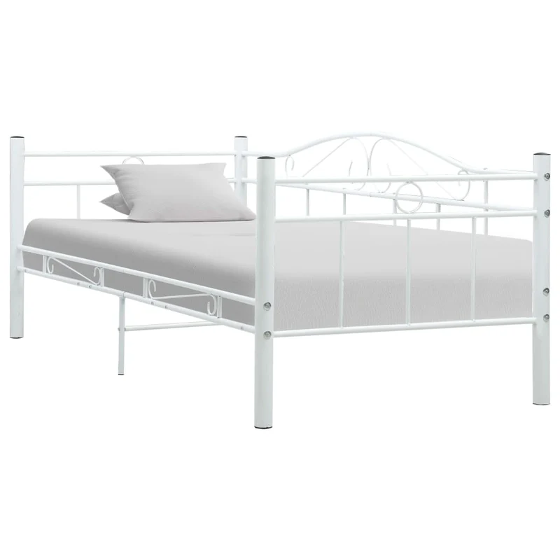 vidaXL Bedbank metaal zwart 90x200 cm