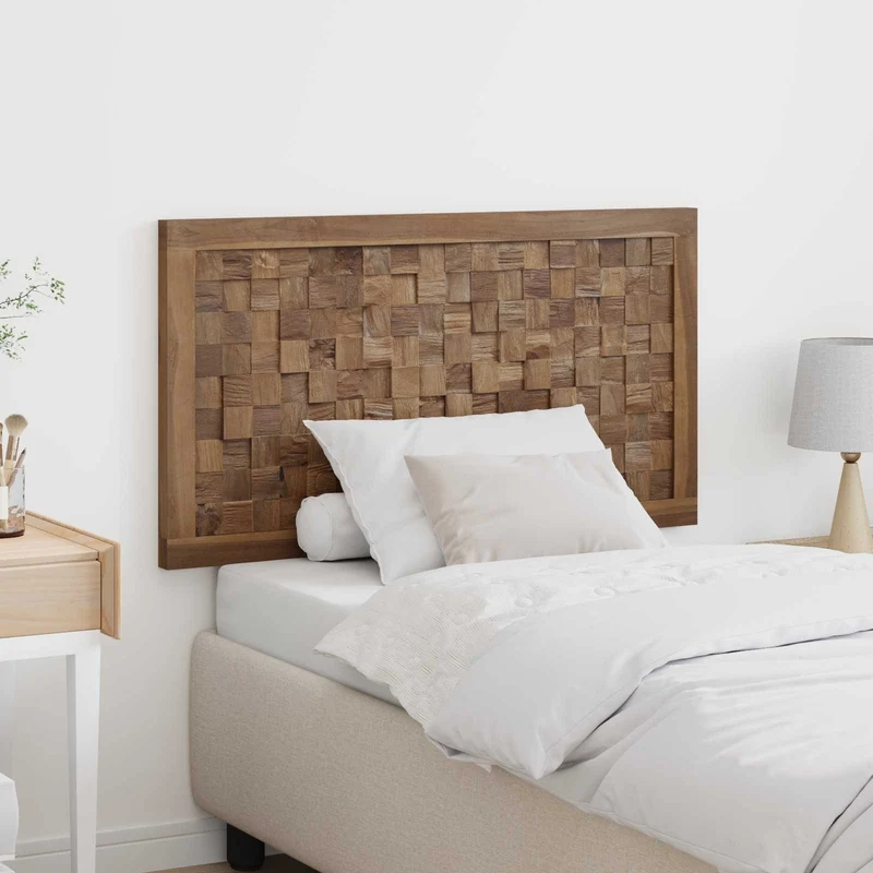 vidaXL Bed Hoofdbord Naturel Massief Teakhout