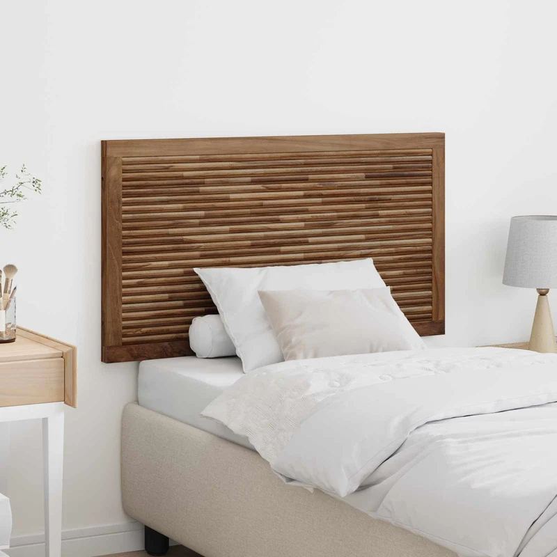 vidaXL Bed Hoofdbord Naturel Massief Teakhout