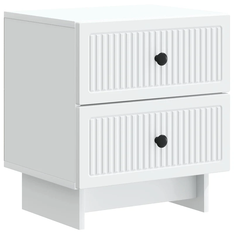 vidaXL Nachtkastje met lade Wit 43 x 34,5 x 47,5 cm Bewerkt hout