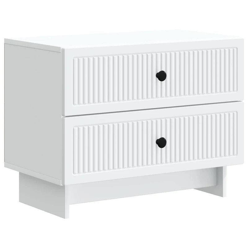 vidaXL Nachtkastje met lade Wit 62 x 34,5 x 47,5 cm Bewerkt hout