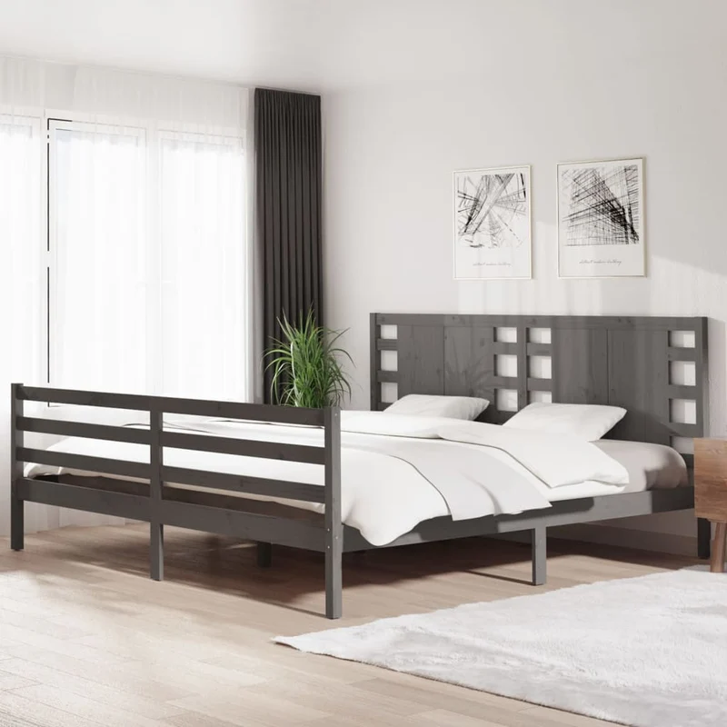 vidaXL Bedframe zonder matras massief grenenhout 90x190 cm