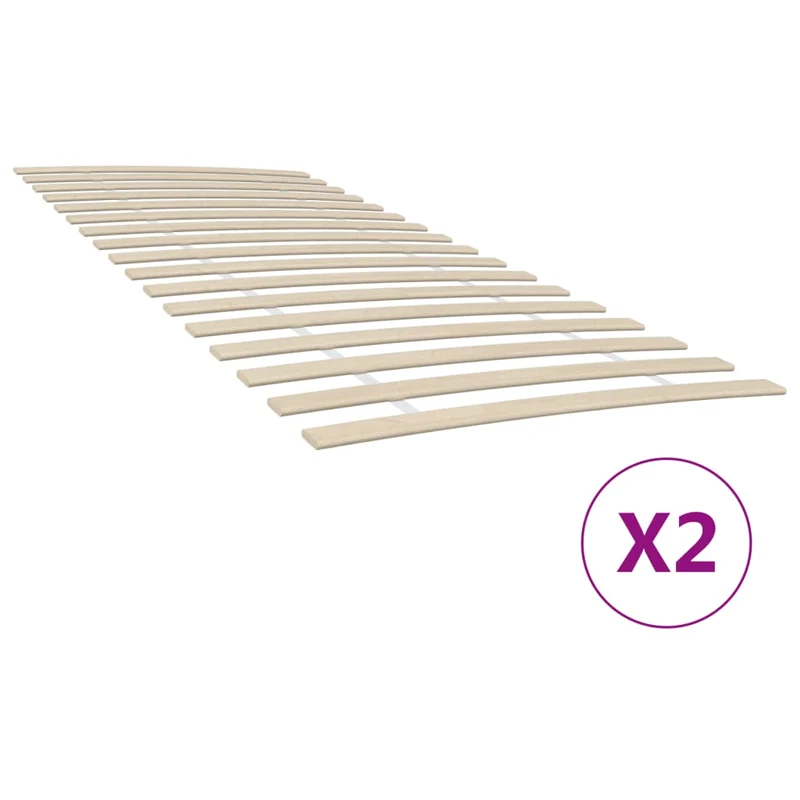 vidaXL Bedlattenvervanging met 34 latten 2 stuks 70x200 cm