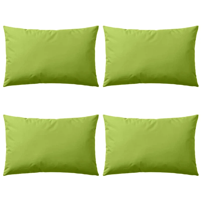 vidaXL Buitenkussens 60x40 cm appeltjesgroen 4 st