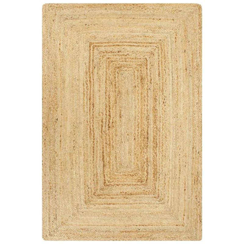 vidaXL Vloerkleed handgemaakt 80x160 cm jute naturel