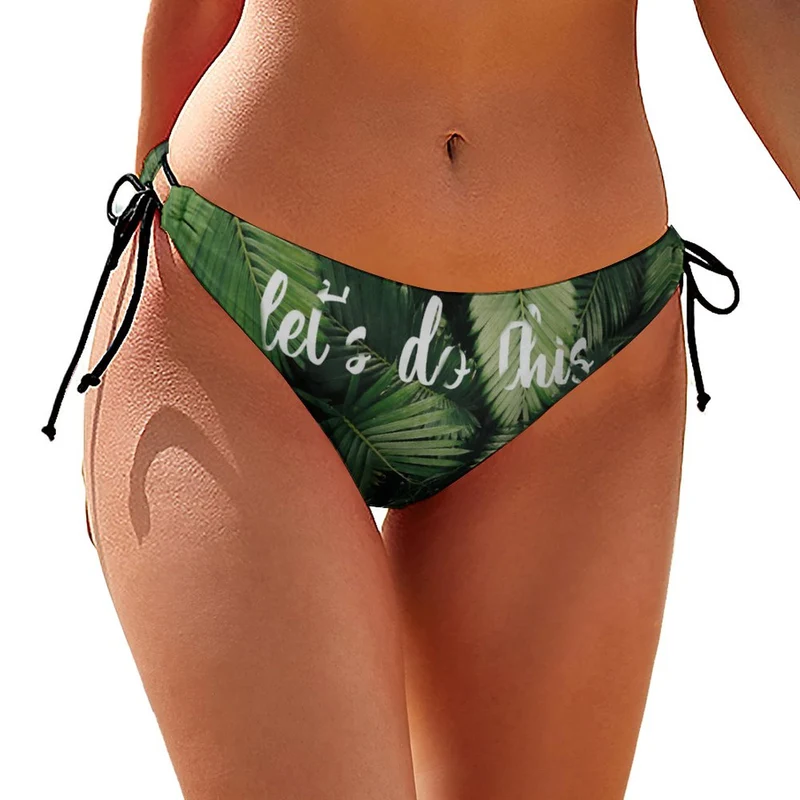 Bas de Bikini à Nouer | Culotte de Bain Réglable Personnalisée