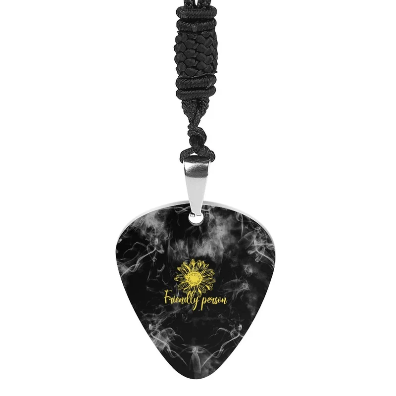Collier Médiator Personnalisé | Pendentif Guitare Acier Titane
