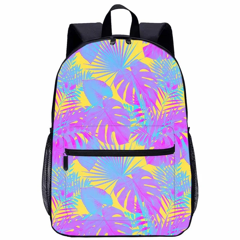 Sac à Dos Pour Enfants De Grande Capacité De 17 Pouces Avec Poche Zippée Pour Adultes Enfants Étudiants Travail Personnalisée Avec Texte Logo Photo (Impression Complète Une Image)