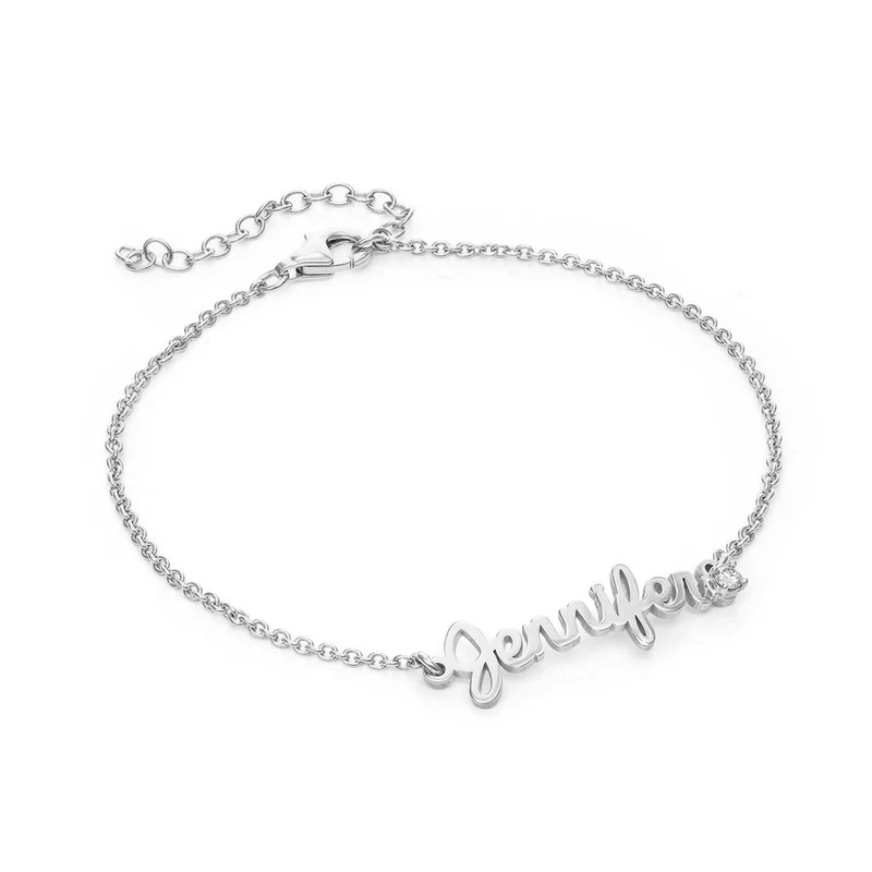 Petit bracelet S0006 gravé personnalisé avec texte prénom